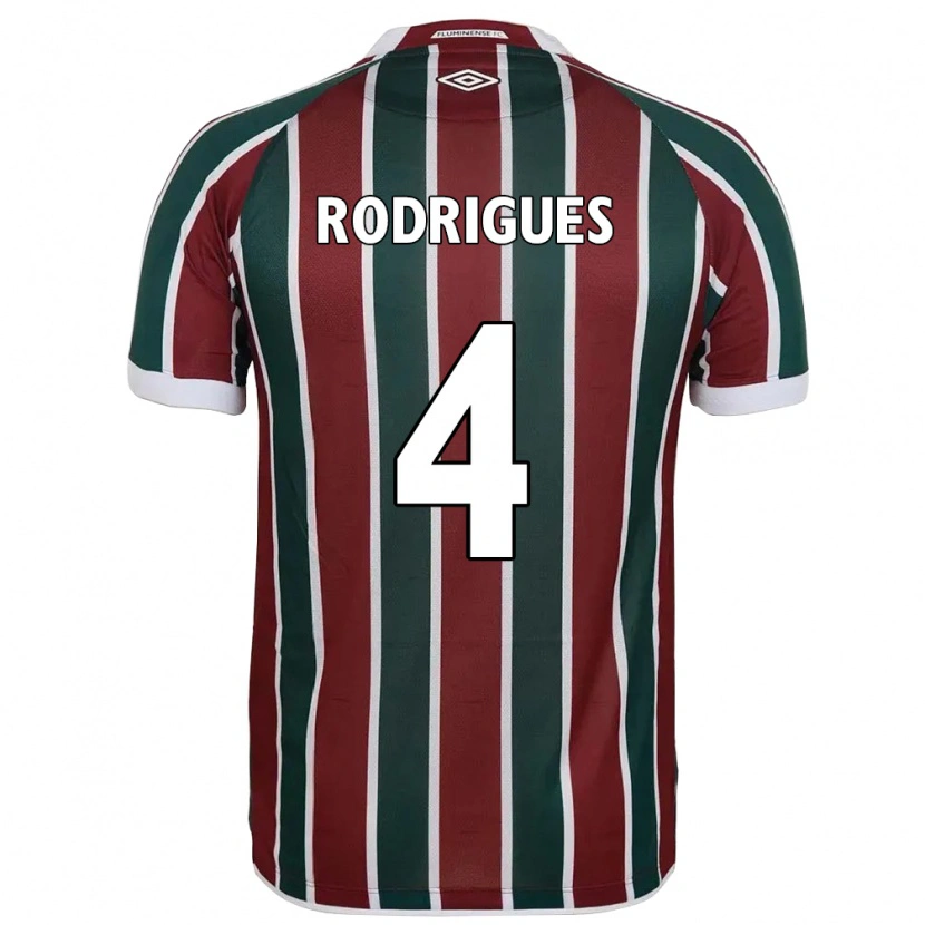 Danxen Hombre Camiseta Nath Rodrigues #4 Blanco Verde Granate 1ª Equipación 2025/26 La Camisa México