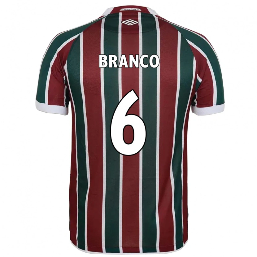 Danxen Hombre Camiseta Nath Branco #6 Blanco Verde Granate 1ª Equipación 2025/26 La Camisa México
