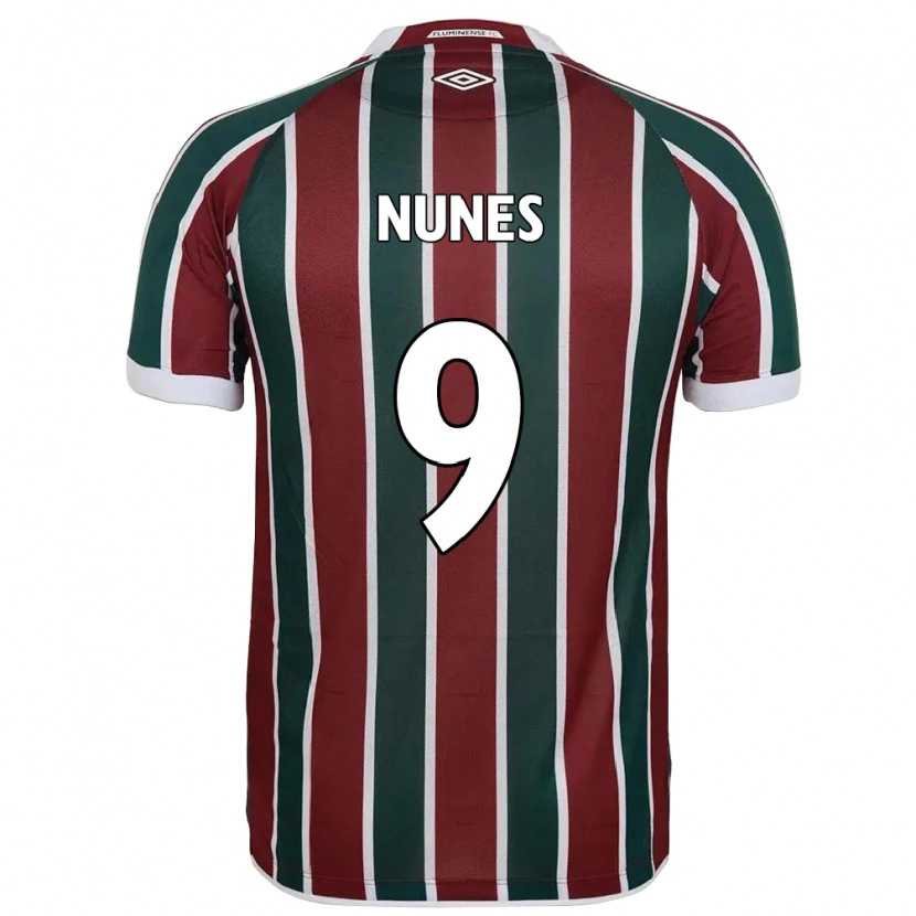 Danxen Hombre Camiseta Carla Nunes #9 Blanco Verde Granate 1ª Equipación 2025/26 La Camisa México