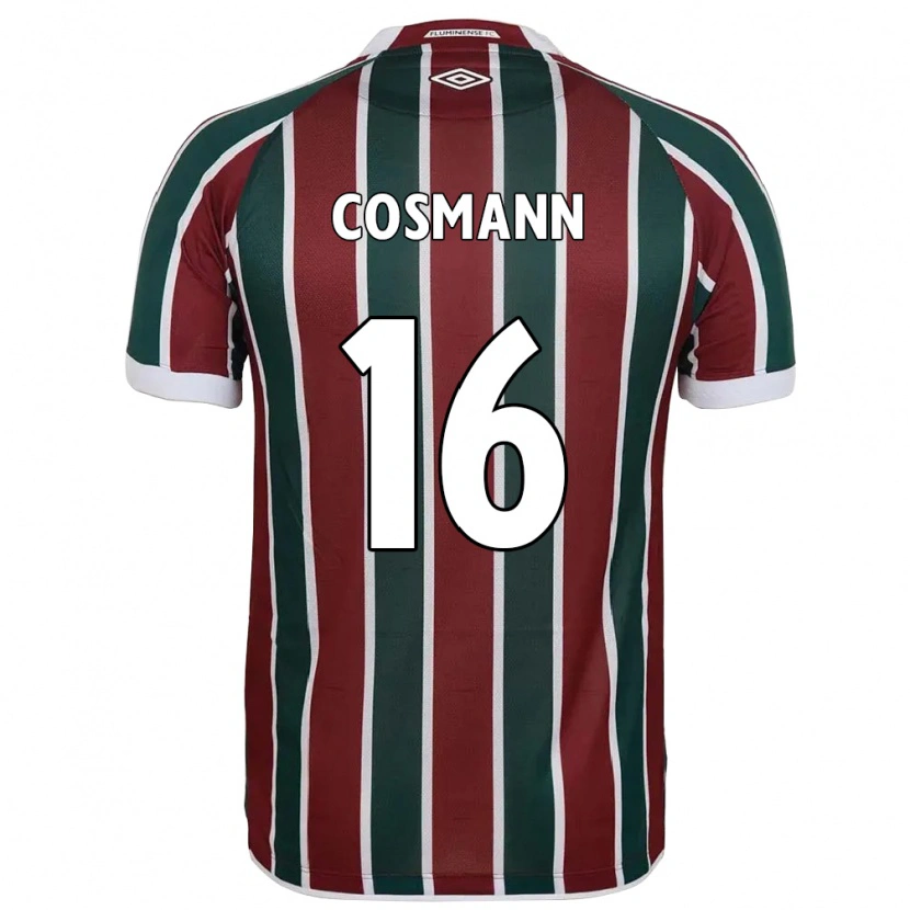 Danxen Hombre Camiseta Yasmin Cosmann #16 Blanco Verde Granate 1ª Equipación 2025/26 La Camisa México