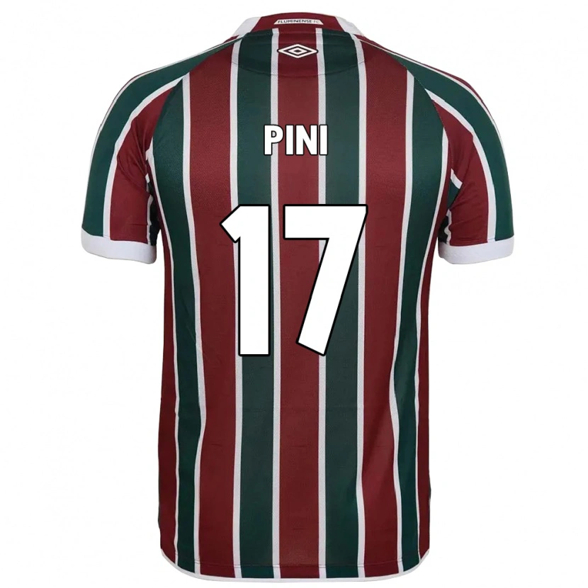 Danxen Hombre Camiseta Camila Pini #17 Blanco Verde Granate 1ª Equipación 2025/26 La Camisa México