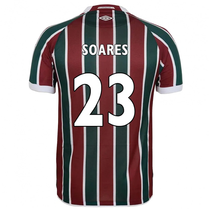 Danxen Hombre Camiseta Dani Soares #23 Blanco Verde Granate 1ª Equipación 2025/26 La Camisa México