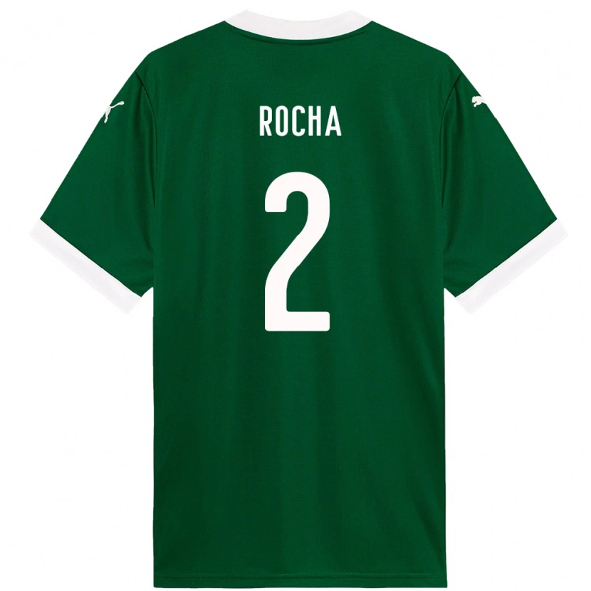 Danxen Hombre Camiseta Marcos Rocha #2 Blanco Verde 1ª Equipación 2025/26 La Camisa México