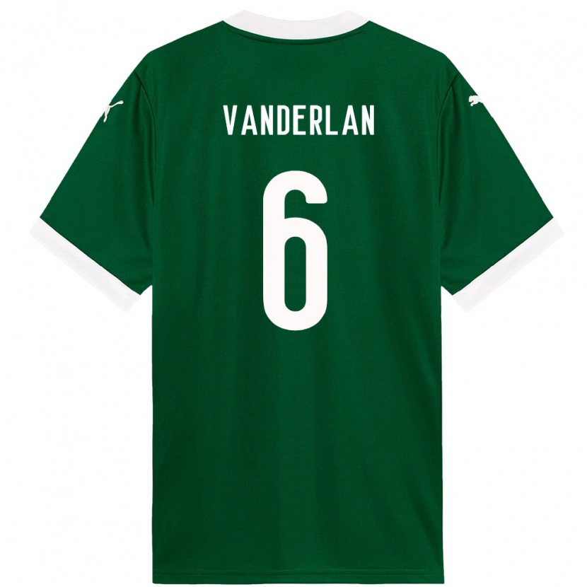 Danxen Hombre Camiseta Vanderlan #6 Blanco Verde 1ª Equipación 2025/26 La Camisa México
