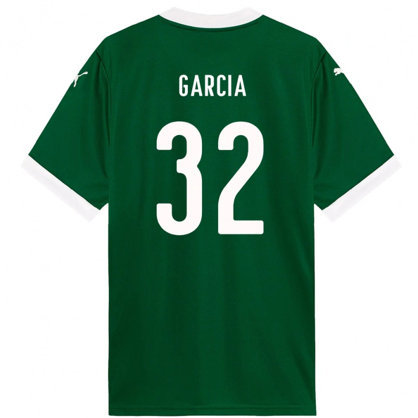 Danxen Hombre Camiseta Garcia #32 Blanco Verde 1ª Equipación 2025/26 La Camisa México