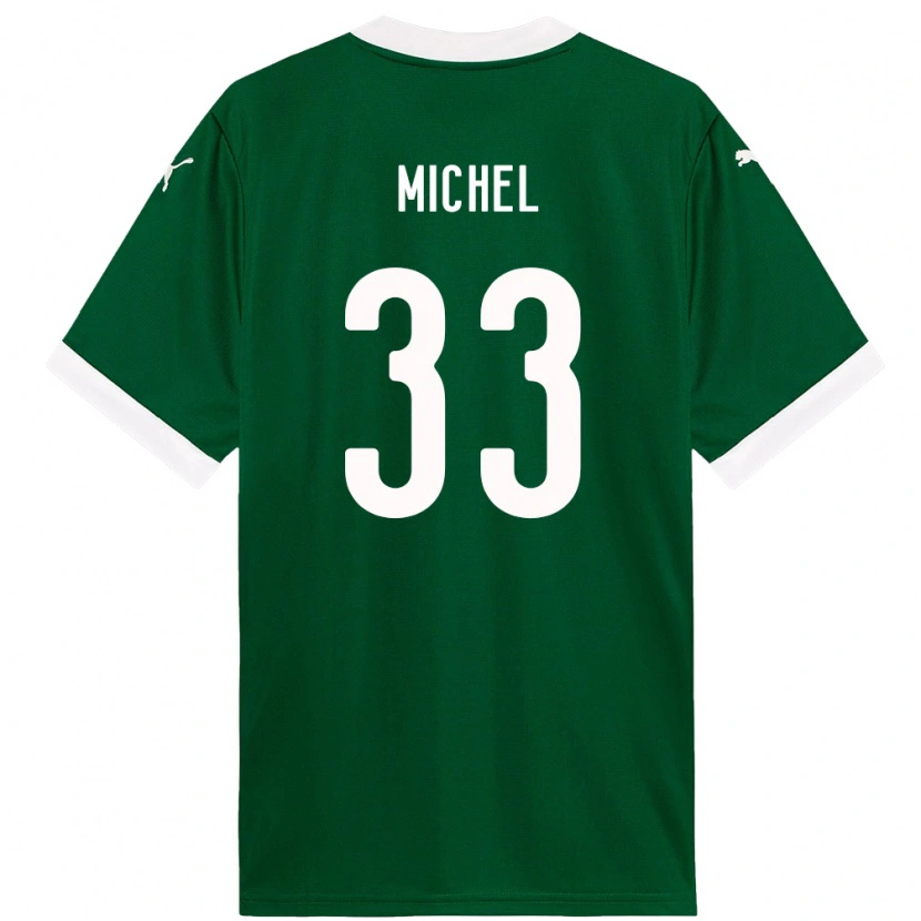 Danxen Hombre Camiseta Michel #33 Blanco Verde 1ª Equipación 2025/26 La Camisa México