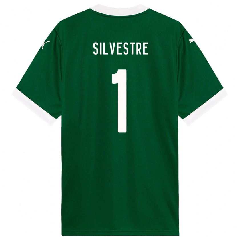 Danxen Hombre Camiseta Vinicius Silvestre #1 Verde Blanco 1ª Equipación 2025/26 La Camisa México