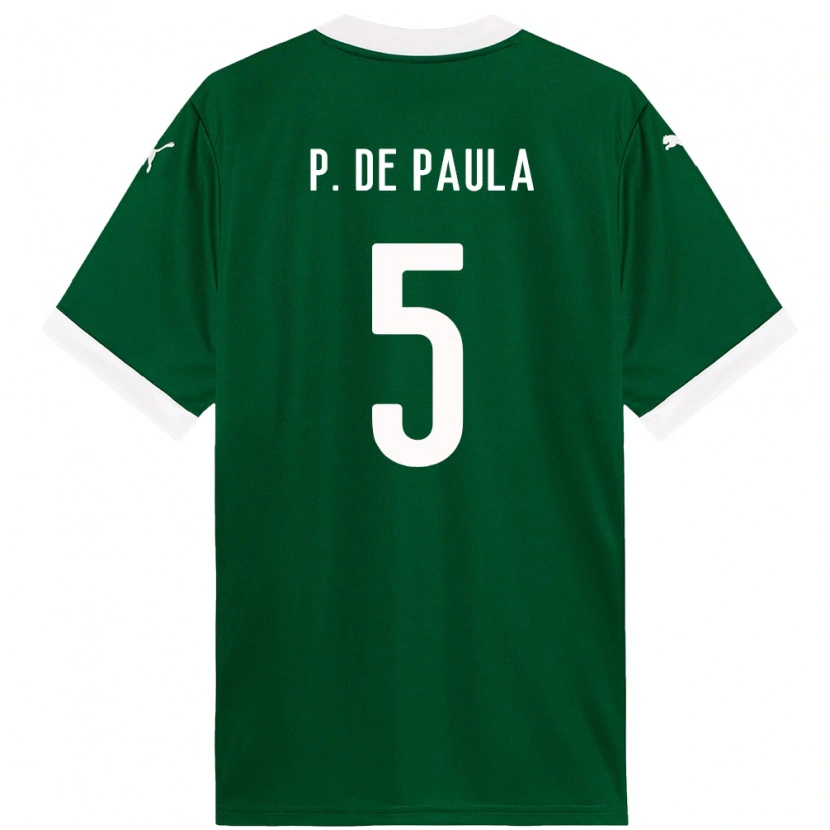 Danxen Hombre Camiseta Patrick De Paula #5 Blanco Verde 1ª Equipación 2025/26 La Camisa México