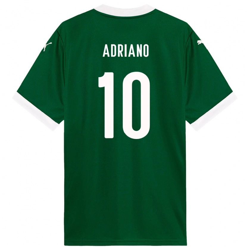 Danxen Hombre Camiseta Luiz Adriano #10 Blanco Verde 1ª Equipación 2025/26 La Camisa México