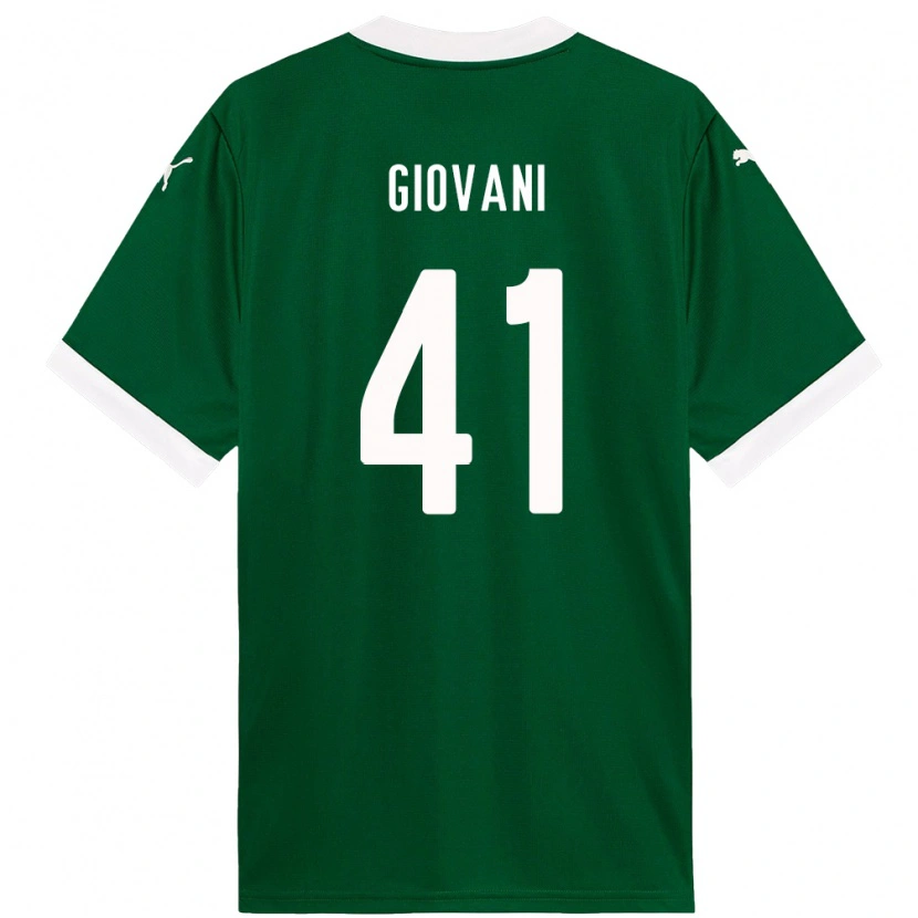 Danxen Hombre Camiseta Giovani #41 Blanco Verde 1ª Equipación 2025/26 La Camisa México
