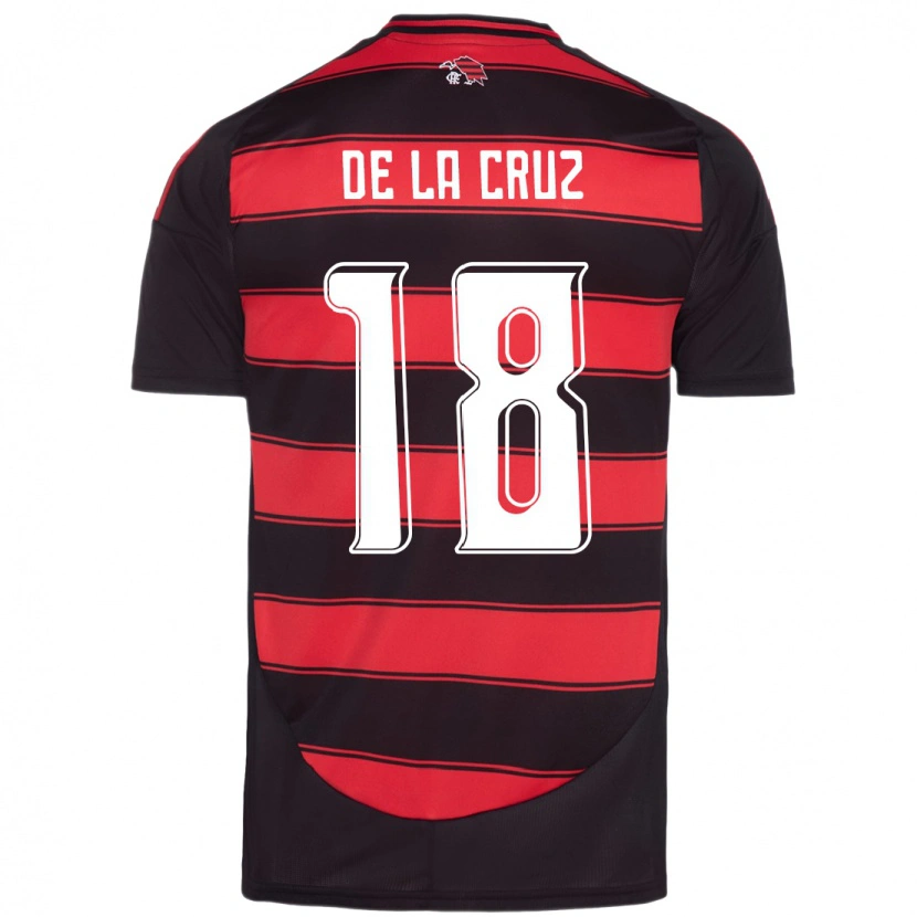 Danxen Hombre Camiseta Nicolás De La Cruz #18 Blanco Rojo 1ª Equipación 2025/26 La Camisa México