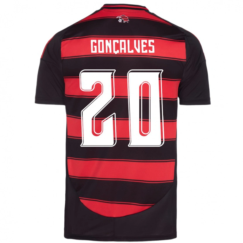 Danxen Hombre Camiseta Matheus Gonçalves #20 Blanco Rojo 1ª Equipación 2025/26 La Camisa México
