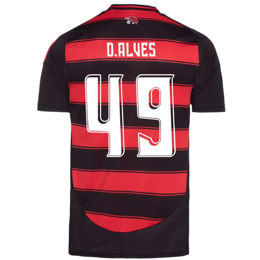 Danxen Hombre Camiseta Dyogo Alves #49 Blanco Rojo 1ª Equipación 2025/26 La Camisa México