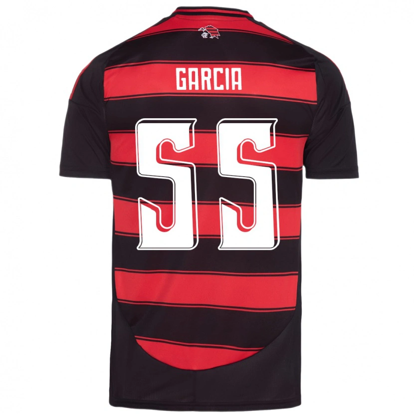 Danxen Hombre Camiseta Caio Garcia #55 Rojo Negro 1ª Equipación 2025/26 La Camisa México