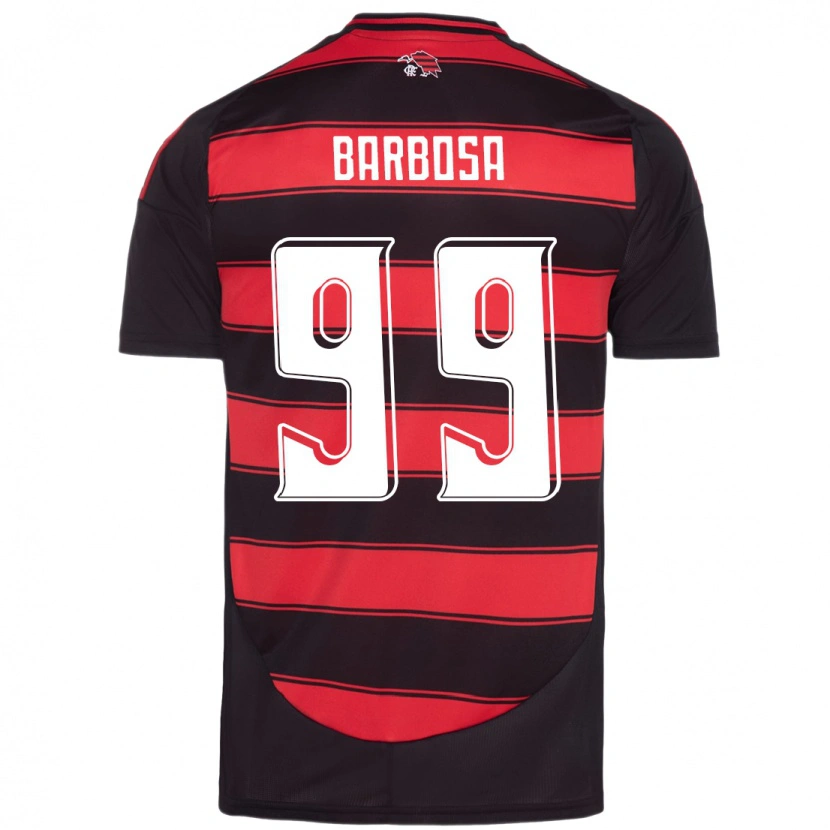 Danxen Hombre Camiseta Gabriel Barbosa #99 Blanco Rojo 1ª Equipación 2025/26 La Camisa México