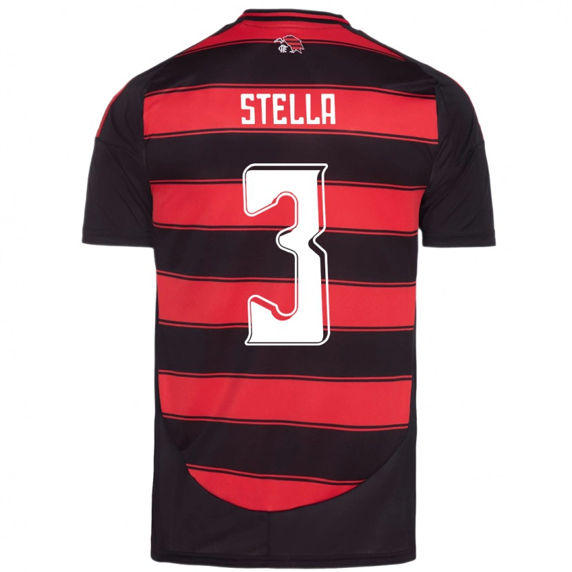 Danxen Hombre Camiseta Stella #3 Rojo Negro 1ª Equipación 2025/26 La Camisa México