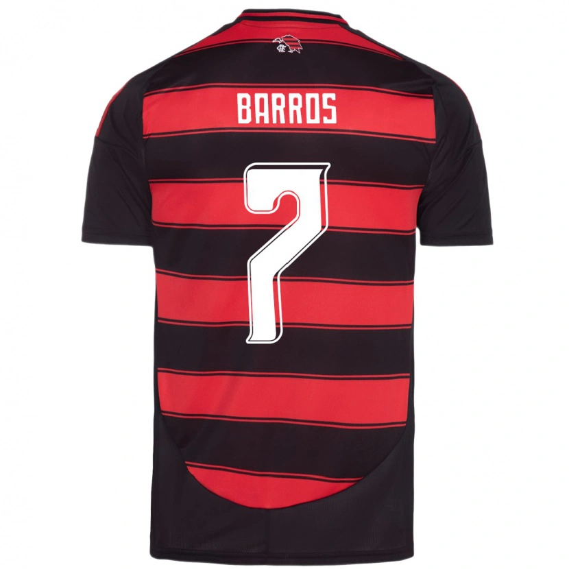 Danxen Hombre Camiseta Rafa Barros #7 Rojo Negro 1ª Equipación 2025/26 La Camisa México