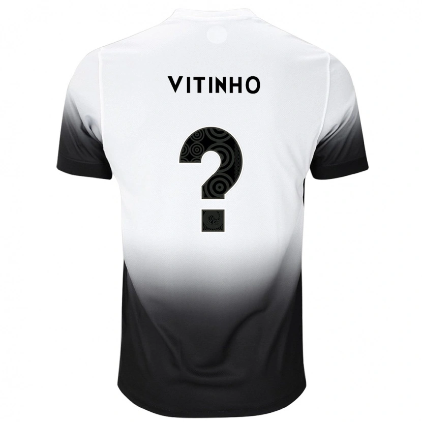 Danxen Hombre Camiseta Vitinho Oliveira #0 Negro Blanco 1ª Equipación 2025/26 La Camisa México