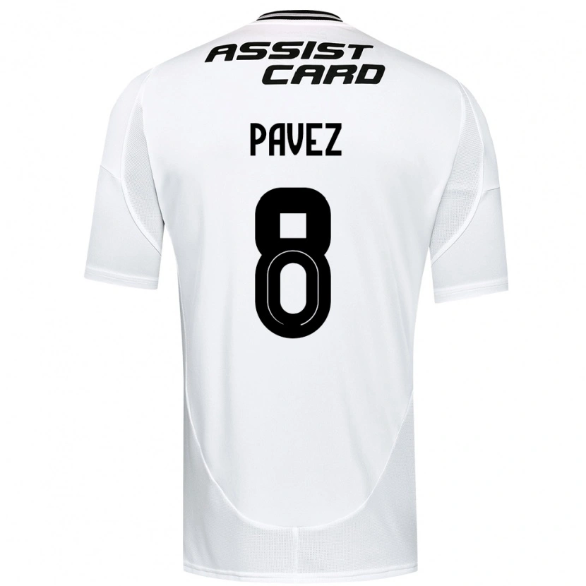 Danxen Hombre Camiseta Esteban Pavez #8 Negro Blanco Amarillo 1ª Equipación 2025/26 La Camisa México