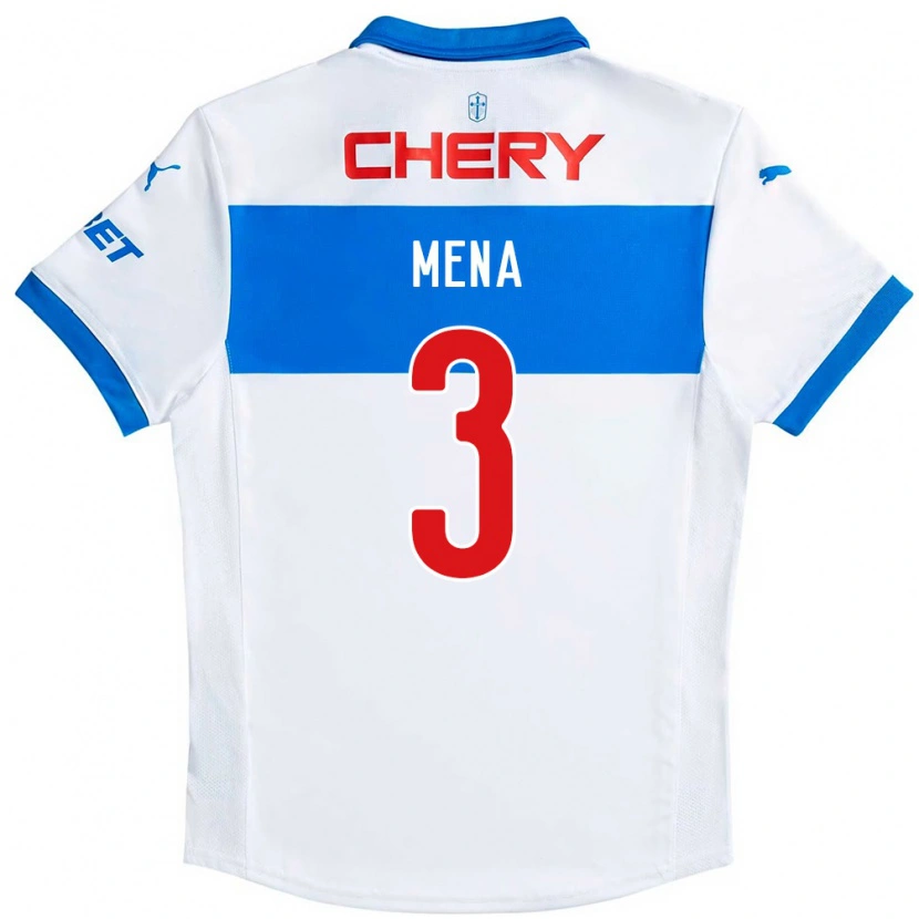 Danxen Hombre Camiseta Eugenio Mena #3 Azul Real Blanco 1ª Equipación 2025/26 La Camisa México