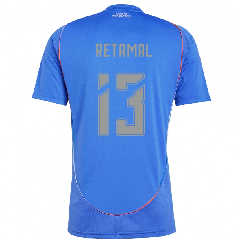Danxen Hombre Camiseta David Retamal #13 Naranja Rojo 1ª Equipación 2025/26 La Camisa México