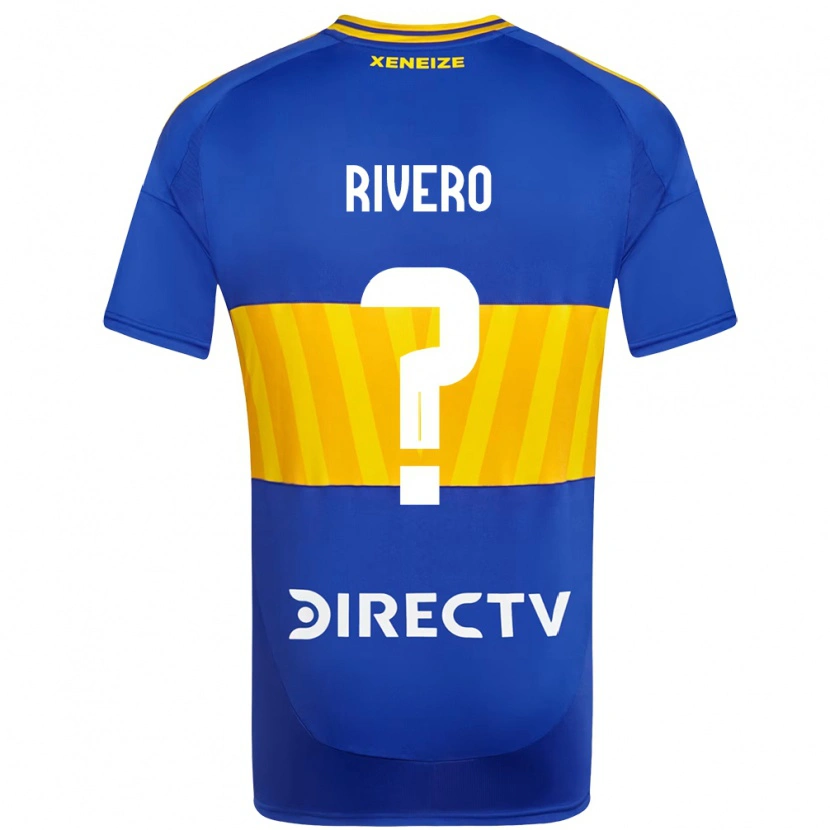 Danxen Hombre Camiseta Simón Rivero #0 Blanco Azul 1ª Equipación 2025/26 La Camisa México