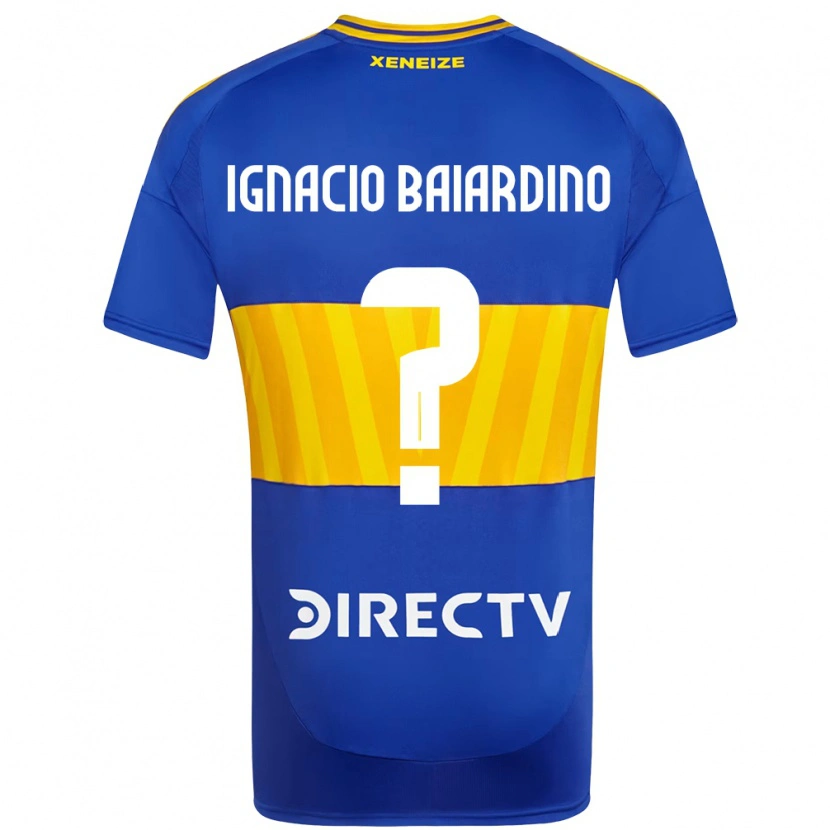 Danxen Hombre Camiseta Juan Ignacio Baiardino #0 Azul Real Amarillo 1ª Equipación 2025/26 La Camisa México
