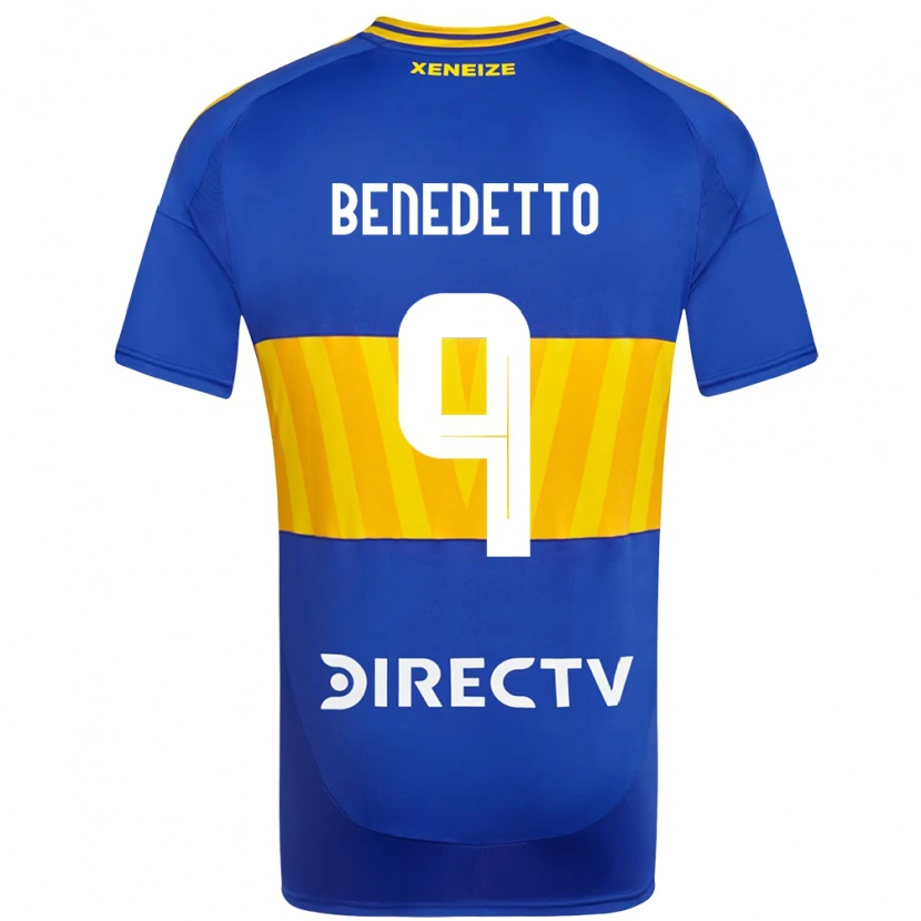 Danxen Hombre Camiseta Dario Benedetto #9 Blanco Azul 1ª Equipación 2025/26 La Camisa México