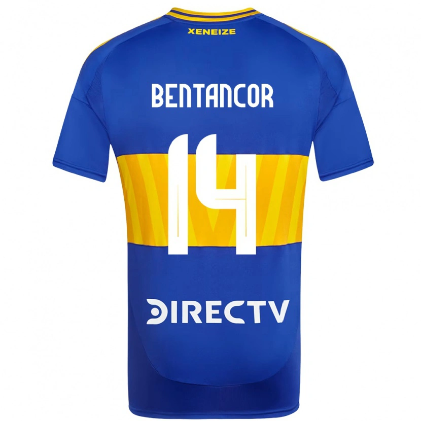 Danxen Hombre Camiseta Thomás Bentancor #14 Blanco Azul 1ª Equipación 2025/26 La Camisa México