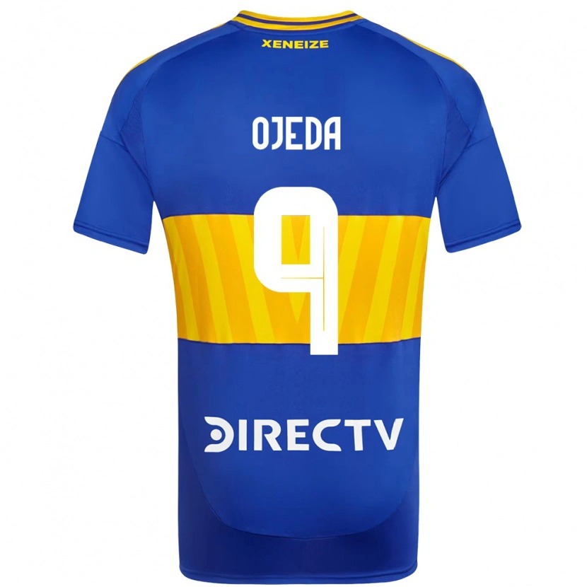 Danxen Hombre Camiseta Andrea Ojeda #9 Blanco Azul 1ª Equipación 2025/26 La Camisa México