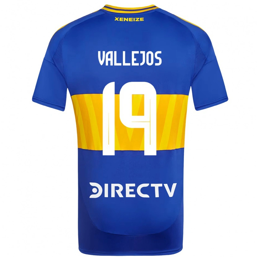 Danxen Hombre Camiseta Fabiana Vallejos #19 Blanco Azul 1ª Equipación 2025/26 La Camisa México