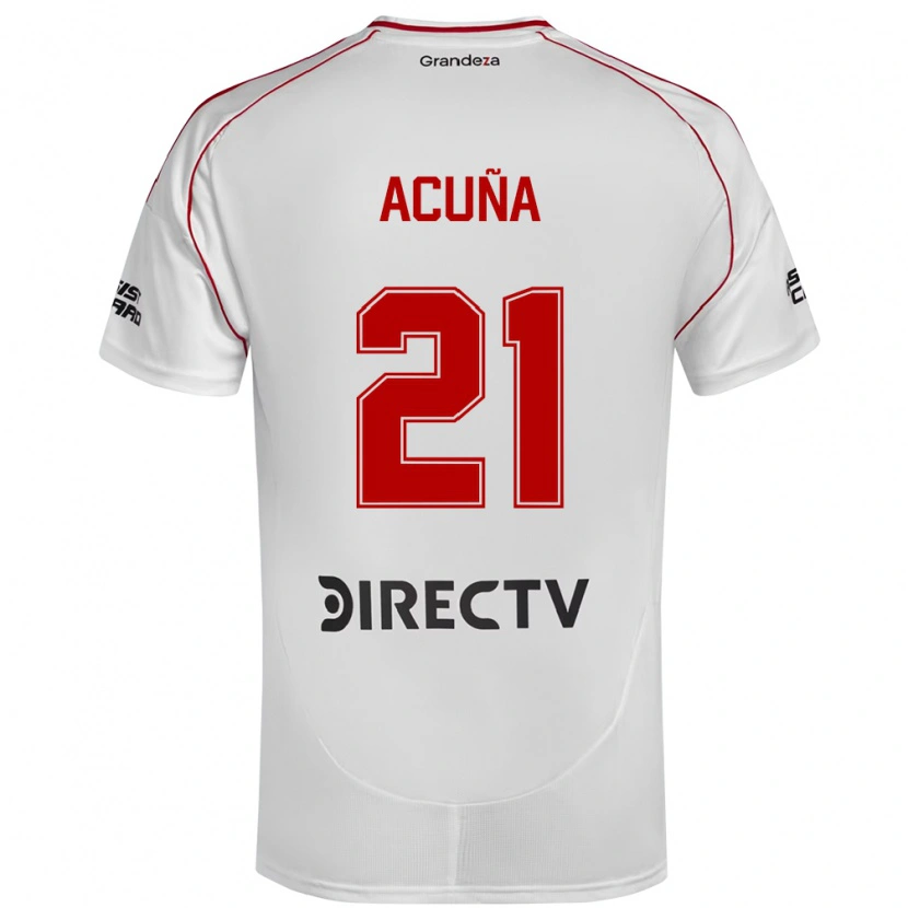 Danxen Hombre Camiseta Marcos Acuña #21 Borgoña Magenta 1ª Equipación 2025/26 La Camisa México