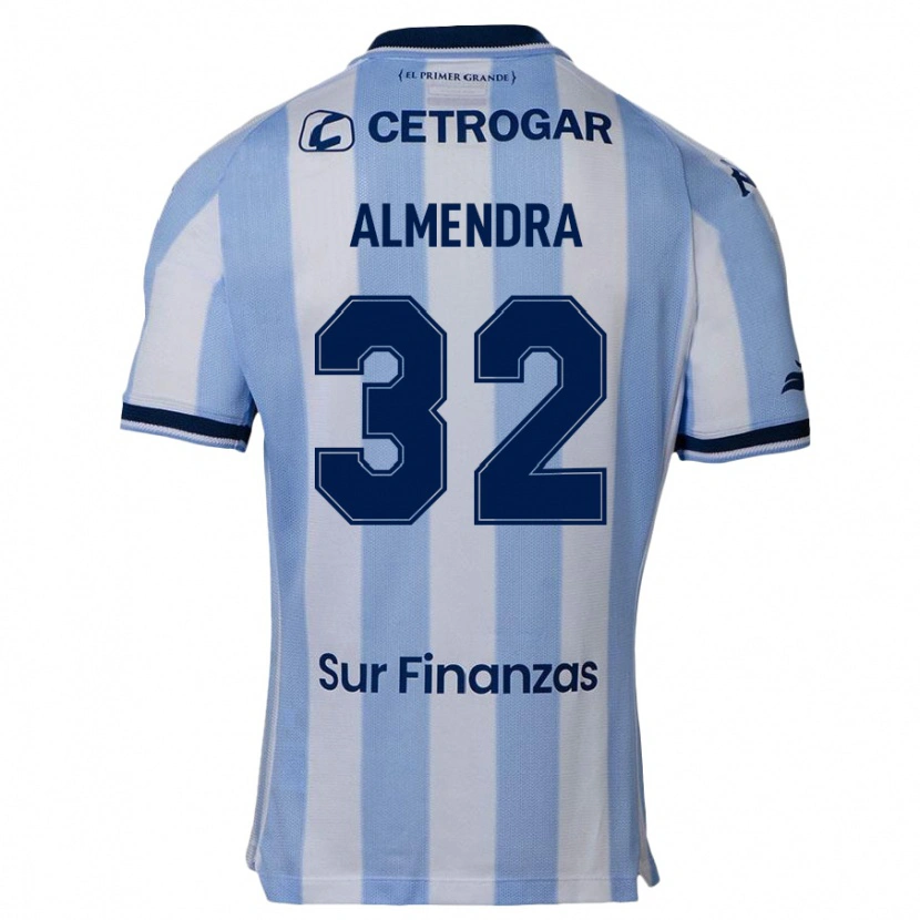Danxen Hombre Camiseta Agustín Almendra #32 Azul Oscuro 1ª Equipación 2025/26 La Camisa México