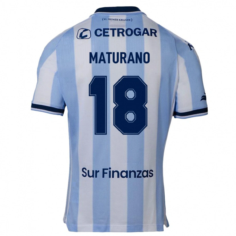Danxen Hombre Camiseta Agustina Maturano #18 Azul Celeste 1ª Equipación 2025/26 La Camisa México