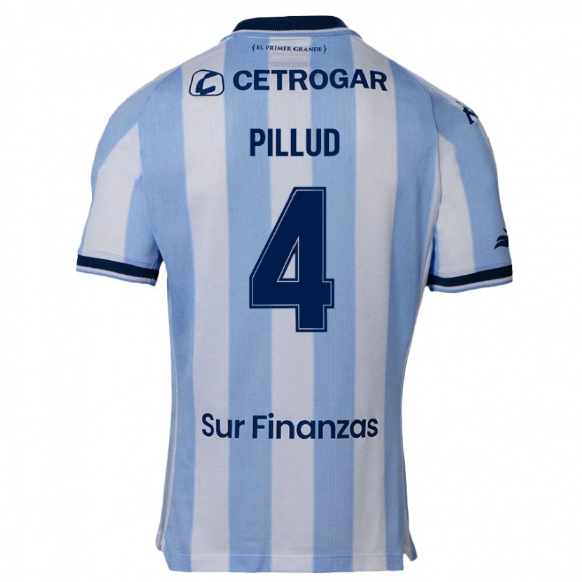 Danxen Hombre Camiseta Ivan Pillud #4 Azul Celeste 1ª Equipación 2025/26 La Camisa México