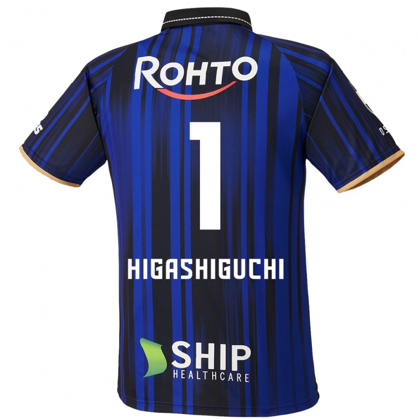 Danxen Hombre Camiseta Masaaki Higashiguchi #1 Blanco Azul Negro 1ª Equipación 2025/26 La Camisa México