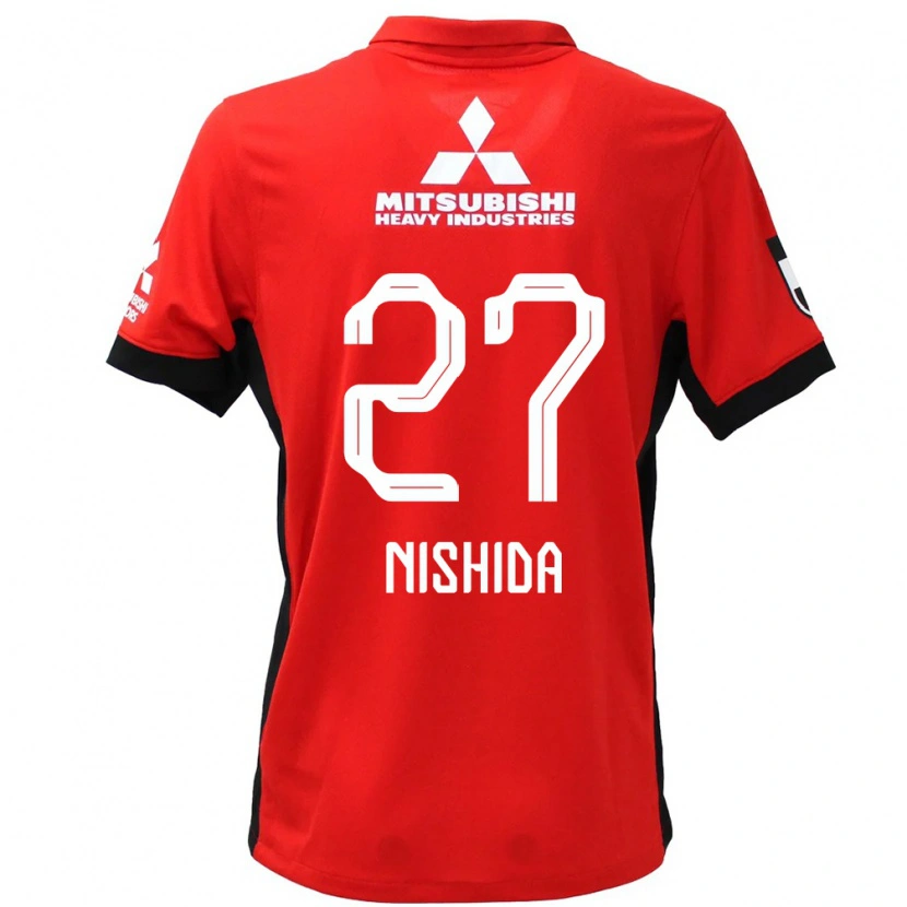 Danxen Hombre Camiseta Haruto Nishida #27 Blanco Negro 1ª Equipación 2025/26 La Camisa México