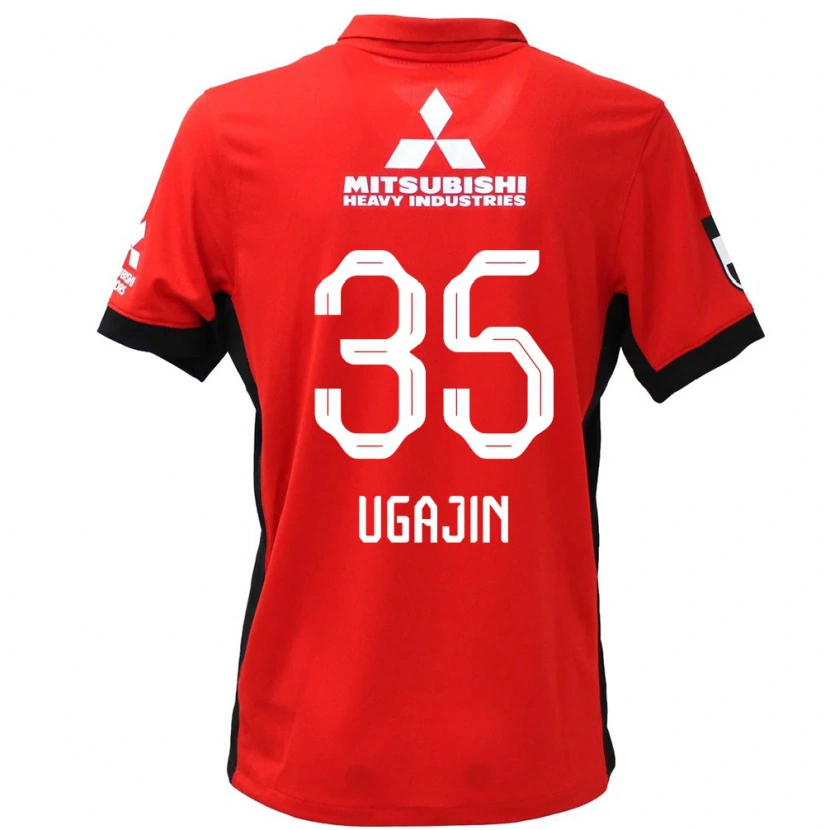 Danxen Hombre Camiseta Tomoya Ugajin #35 Blanco Negro 1ª Equipación 2025/26 La Camisa México