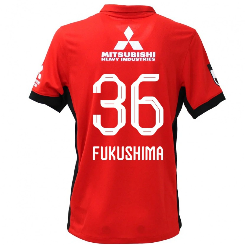 Danxen Hombre Camiseta Ryuya Fukushima #36 Blanco Negro 1ª Equipación 2025/26 La Camisa México