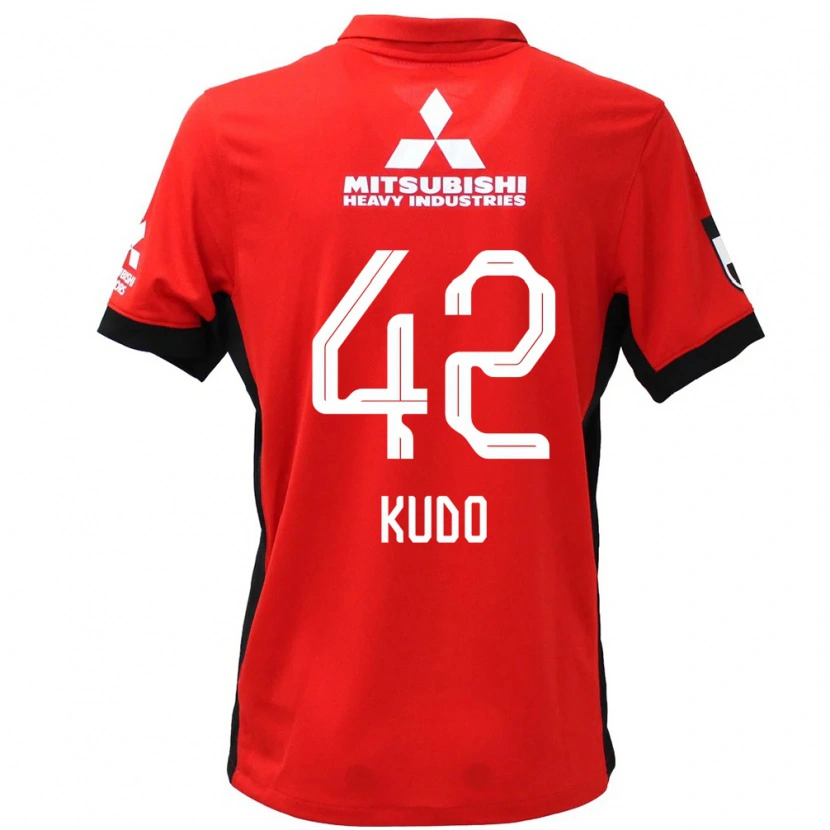 Danxen Hombre Camiseta Kota Kudo #42 Blanco Negro 1ª Equipación 2025/26 La Camisa México