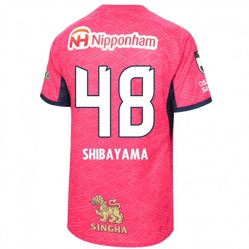 Danxen Hombre Camiseta Masaya Shibayama #48 Blanco Rosa Sakura 1ª Equipación 2025/26 La Camisa México