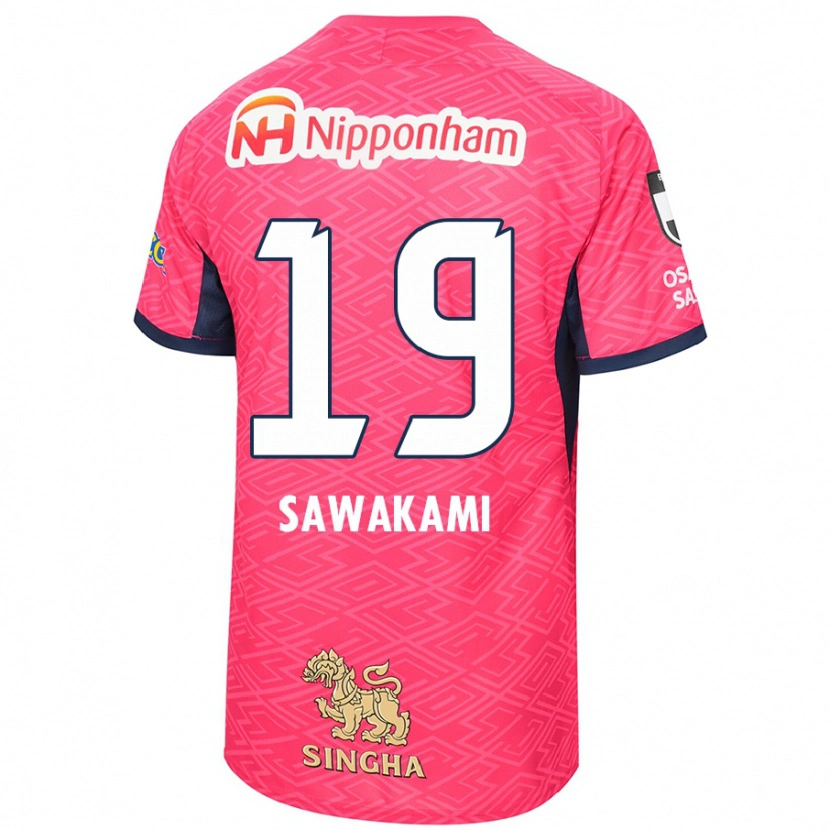 Danxen Hombre Camiseta Ryuji Sawakami #19 Blanco Rosa Sakura 1ª Equipación 2025/26 La Camisa México
