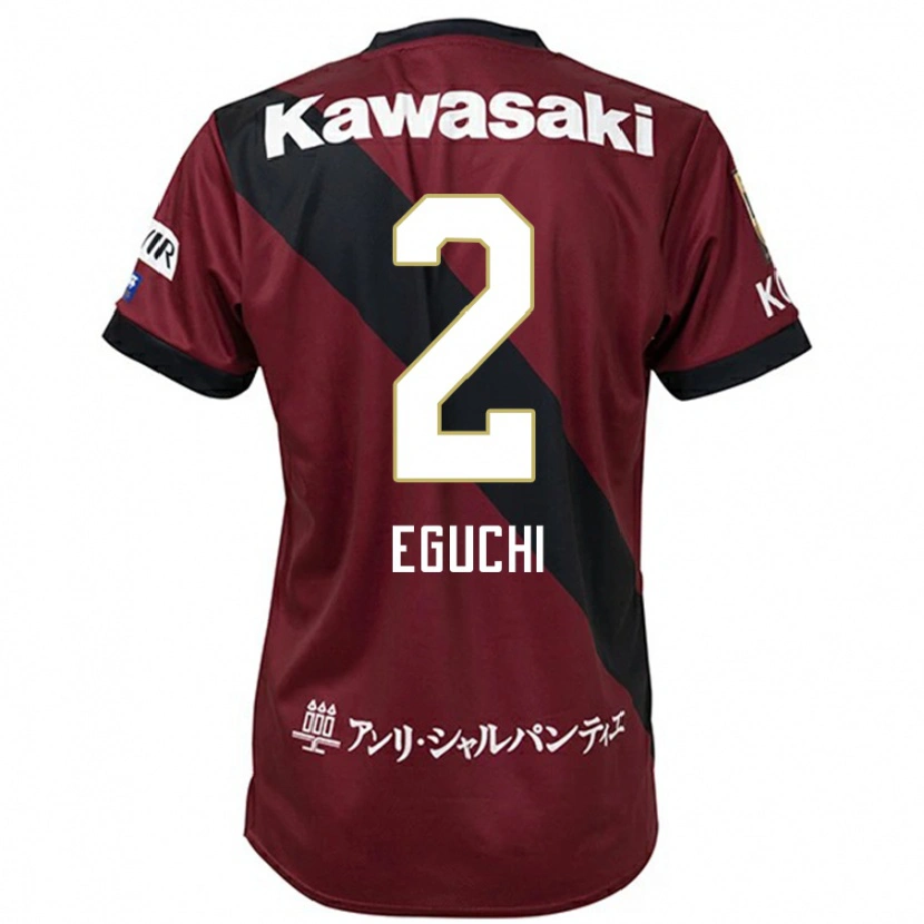 Danxen Hombre Camiseta Takuma Eguchi #2 Blanco Negro 1ª Equipación 2025/26 La Camisa México