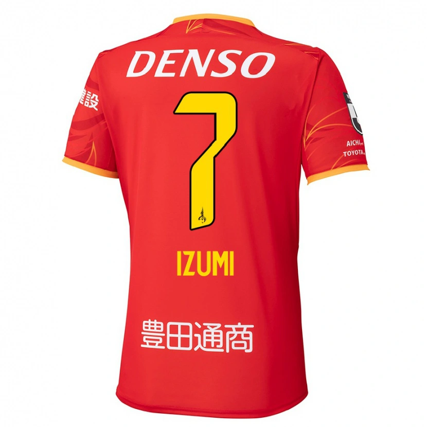 Danxen Hombre Camiseta Ryuji Izumi #7 Blanco Rojo 1ª Equipación 2025/26 La Camisa México