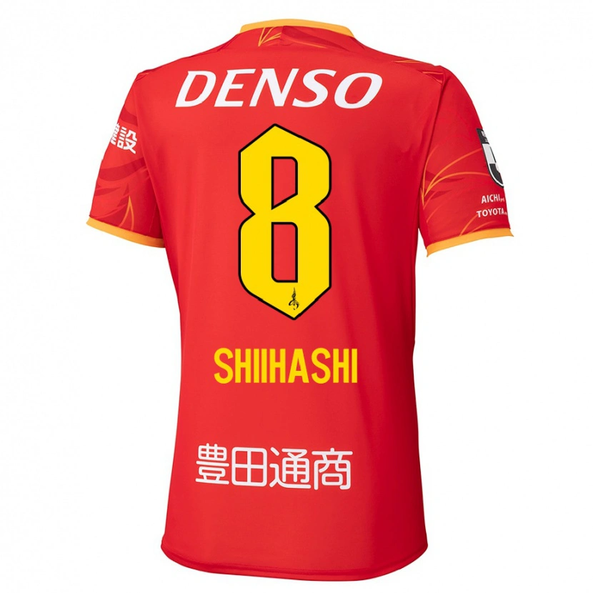Danxen Hombre Camiseta Keiya Shiihashi #8 Blanco Rojo 1ª Equipación 2025/26 La Camisa México