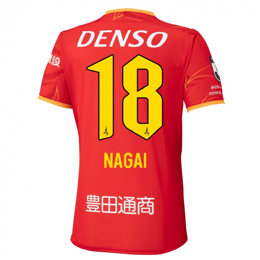 Danxen Hombre Camiseta Kensuke Nagai #18 Blanco Rojo 1ª Equipación 2025/26 La Camisa México