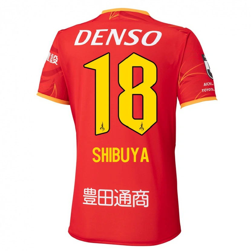 Danxen Hombre Camiseta Tsubasa Shibuya #18 Blanco Rojo 1ª Equipación 2025/26 La Camisa México