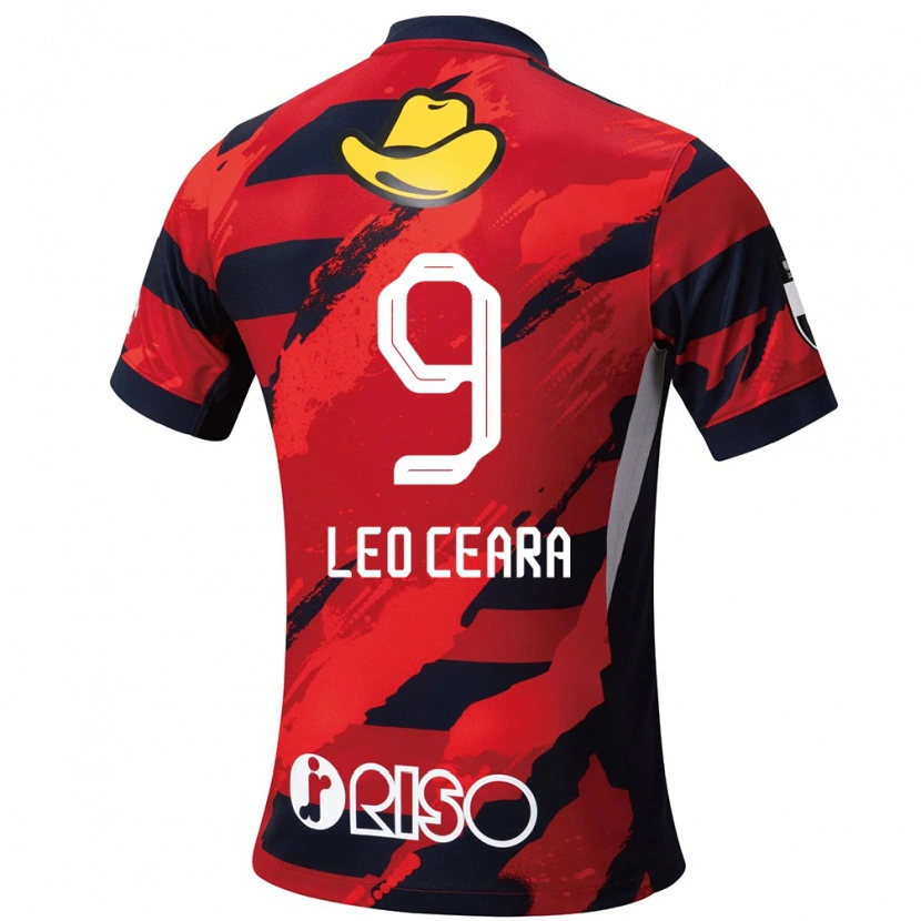 Danxen Hombre Camiseta Léo Ceará #9 Blanco Negro 1ª Equipación 2025/26 La Camisa México