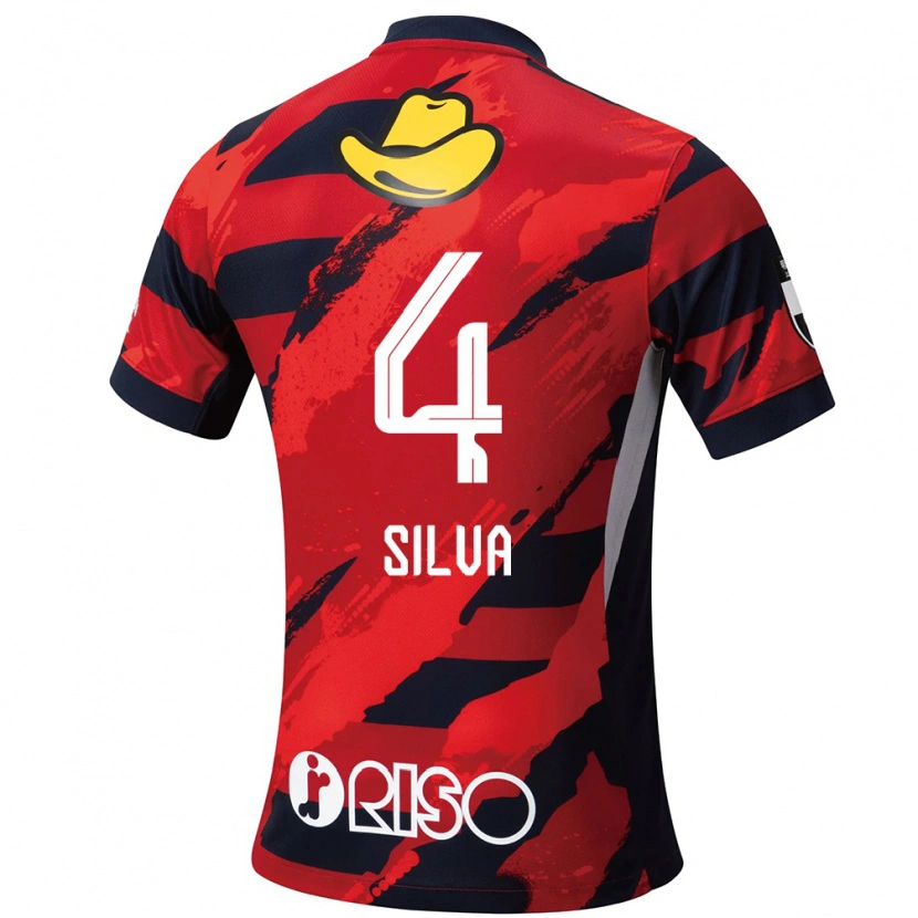 Danxen Hombre Camiseta Leo Silva #4 Blanco Negro 1ª Equipación 2025/26 La Camisa México