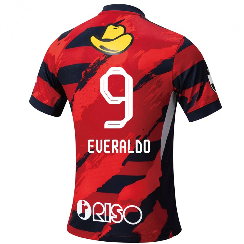 Danxen Hombre Camiseta Everaldo #9 Blanco Negro 1ª Equipación 2025/26 La Camisa México